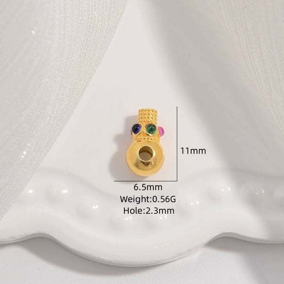 Wholesale S925 Silver Retro Barrel Beads Hollow Beaded Jewelry Accessories For Men