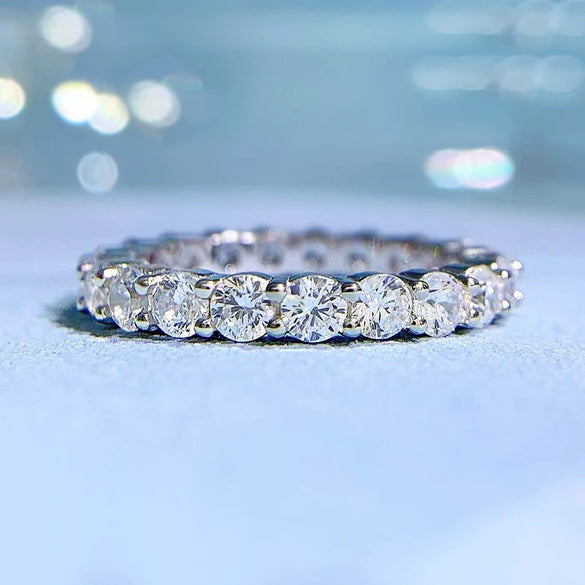 Wholesale S925 Silver Rhombus Diamond Ring With Electroplating For Women Simple Style