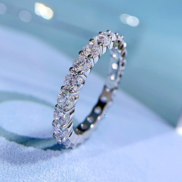 Wholesale S925 Silver Rhombus Diamond Ring With Electroplating For Women Simple Style