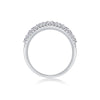 Wholesale S925 Silver Ring With Moissanite And Geometric Design Luxury Inlaid Fashion Style