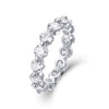Wholesale S925 Silver Ring With Moissanite And Geometric Pattern Luxury Inlay Fashion Style For Women