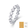 Wholesale S925 Silver Ring With Moissanite And Geometric Pattern Luxury Inlay Fashion Style For Women