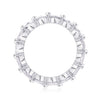 Wholesale S925 Silver Ring With Moissanite And Geometric Pattern Luxury Inlay Fashion Style For Women