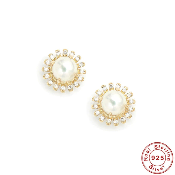 Wholesale S925 Silver Round Cat's Eye Earrings For Women With Retro Elegant Style And Geometric Design Electroplated