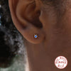 Wholesale S925 Silver Round Cat's Eye Earrings For Women With Retro Elegant Style And Geometric Design Electroplated
