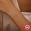 Wholesale S925 Silver Simple Geometric Bracelet With Love Design And Electroplating For Unisex