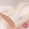Wholesale S925 Silver Simple Geometric Bracelet With Love Design And Electroplating For Unisex