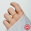 Wholesale S925 Silver Simple Women's Ring With Geometric Design And Electroplating Treatment