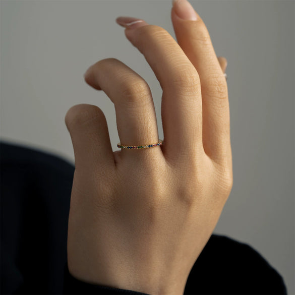 Wholesale S925 Silver Stacked Diamond Zircon Ring With Geometric Design And Electroplating In Retro Simple Fashion Style For Women And Unisex