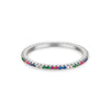Wholesale S925 Silver Stacked Diamond Zircon Ring With Geometric Design And Electroplating In Retro Simple Fashion Style For Women And Unisex