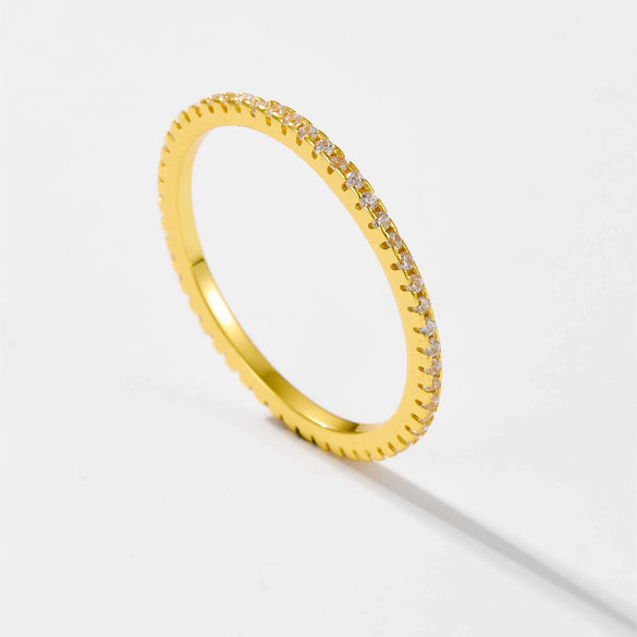 Wholesale S925 Silver Stacked Diamond Zircon Ring With Geometric Design And Electroplating In Retro Simple Fashion Style For Women And Unisex