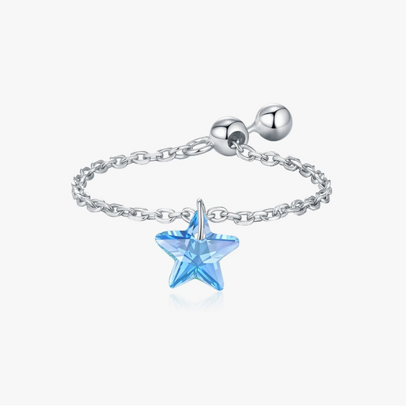 Wholesale S925 Silver Star Ring For Women With Electroplating