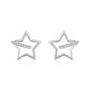 Wholesale S925 Silver Star Shape Diamond Earrings For Women