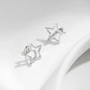 Wholesale S925 Silver Star Shape Diamond Earrings For Women