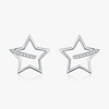 Wholesale S925 Silver Star Shape Diamond Earrings For Women