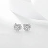 Wholesale S925 Silver Sunflower Geometric Jewelry Set For Women With Light Luxury Temperament Necklace And Earrings With Clavicle Chain
