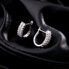 Wholesale S925 Silver U Shape Niche Style Diamond Earrings For Women