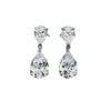 Wholesale S925 Silver Water Drop Earrings With High Carbon Diamond And Geometric Pattern Electroplated For Women Light Luxury Style