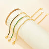 Wholesale S925 Silver Women's Bracelet Fully Inlaid With Zircon Geometric Style Hand Ornament Jewelry