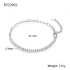 Wholesale S925 Silver Women's Bracelet Fully Inlaid With Zircon Geometric Style Hand Ornament Jewelry