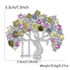 Wholesale S925 Silver Women's Retro Brooch With Snowflake Design And Colorful Zirconium Inlay