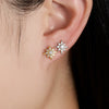 Wholesale S925 Silver Zircon Star Earrings For Women