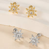 Wholesale S925 Silver Zircon Star Earrings For Women