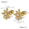 Wholesale S925 Silver Zircon Star Earrings For Women