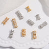 Wholesale S925 Silver Zirconia Small Waist Rotary Turnbuckle Doublelayer Necklace