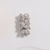 Wholesale S925 Silver Zirconia Small Waist Rotary Turnbuckle Doublelayer Necklace