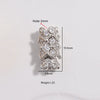 Wholesale S925 Silver Zirconia Small Waist Rotary Turnbuckle Doublelayer Necklace