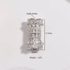Wholesale S925 Silver Zirconia Small Waist Rotary Turnbuckle Doublelayer Necklace