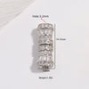 Wholesale S925 Silver Zirconia Small Waist Rotary Turnbuckle Doublelayer Necklace