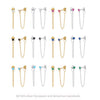 Wholesale S925 Sterling Fashion Exquisite Simple Inlaid Zircon Geometric Earrings Jewelry