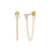 Wholesale S925 Sterling Fashion Exquisite Simple Inlaid Zircon Geometric Earrings Jewelry