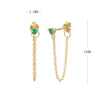 Wholesale S925 Sterling Fashion Exquisite Simple Inlaid Zircon Geometric Earrings Jewelry