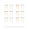 Wholesale S925 Sterling Fashion Exquisite Simple Inlaid Zircon Geometric Earrings Jewelry