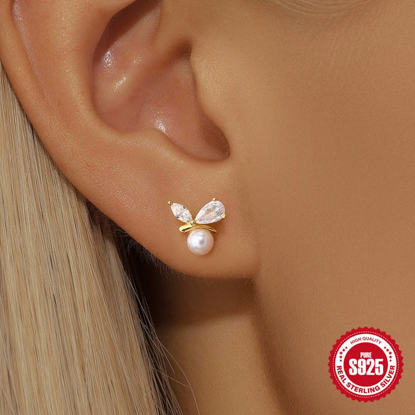 Wholesale S925 Sterling Silver Acrylic Hollow Flap Flower Geometric Earrings With Electroplating Treatment And Minimalist Design