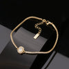 Wholesale S925 Sterling Silver Adjustable Cross Chain Electroplated Geometric Bracelet Jewelry