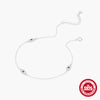 Wholesale S925 Sterling Silver Adjustable Devil's Eye Pendant Allmatch Anklet With Geometric Design For Women Diamondencrusted