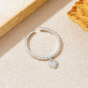 Wholesale S925 Sterling Silver Adjustable Open Heart Ring With Electroplating Fashionable And Versatile Design For Women