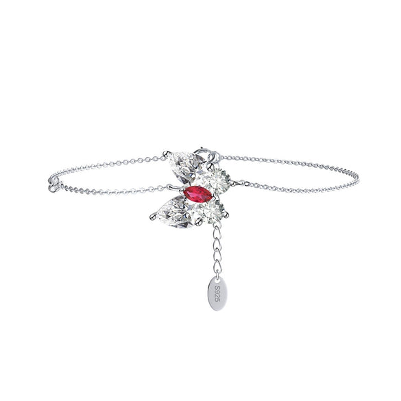 Wholesale S925 Sterling Silver Adjustable Women's Simple Minimalist Bracelet With Electroplating And Zircon