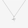 Wholesale S925 Sterling Silver Aircraft Pendant Necklace And Bracelet With Adjustable Cross Chain Electroplated Platinum Or 18K Gold Simple Style Unisex