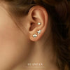 Wholesale S925 Sterling Silver Animal Black Zircon Earrings For Women Light Luxury Distinctive Retro Trendy