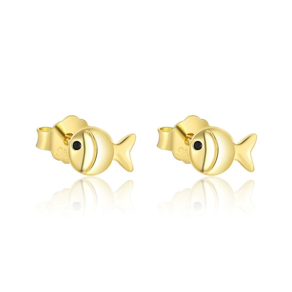 Wholesale S925 Sterling Silver Animal Black Zircon Earrings For Women Light Luxury Distinctive Retro Trendy