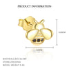 Wholesale S925 Sterling Silver Animal Black Zircon Earrings For Women Light Luxury Distinctive Retro Trendy