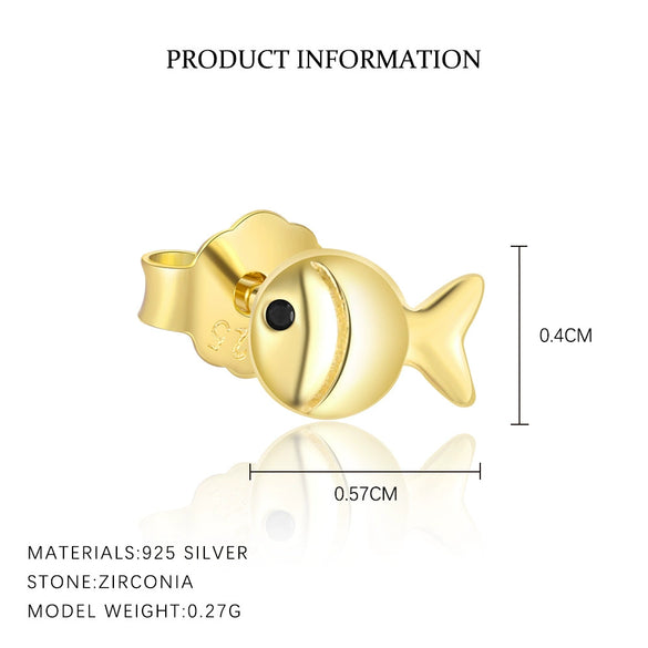 Wholesale S925 Sterling Silver Animal Black Zircon Earrings For Women Light Luxury Distinctive Retro Trendy