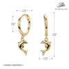 Wholesale S925 Sterling Silver Animal Dolphin Women's Earrings