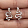Wholesale S925 Sterling Silver Animal Snake Electroplated Microinlaid Zircon Women's Earrings