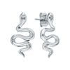 Wholesale S925 Sterling Silver Animal Snake Electroplated Microinlaid Zircon Women's Earrings